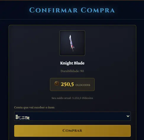 Confirmação de Compra